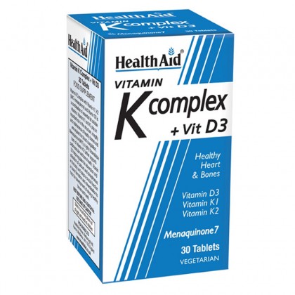 HEALTH AID K Complex + Vit D3 30 Κάψουλες